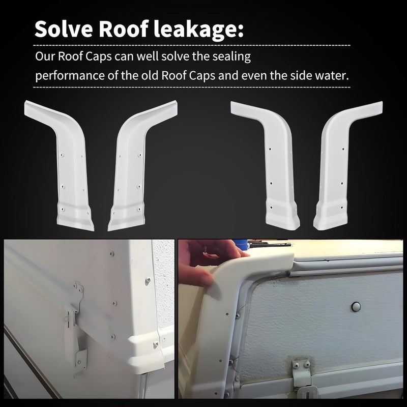 AQBB Replacement RV Roof Corner Caps for Pop Up Campers,Compatible with Most Rockwood, Flagstaff and Other Forest River Campers - Image 5